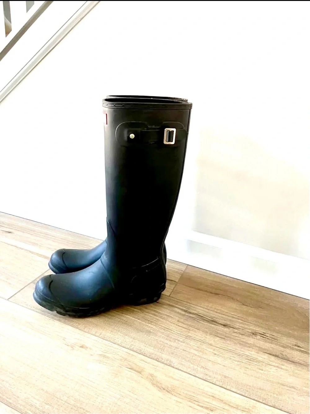 Hunter Original Matte Black Tall Rain Boots, 10